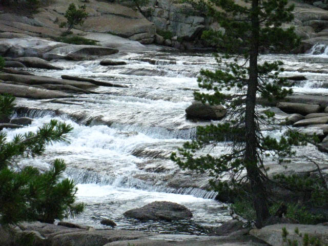 Rapids North of the Flat Bridge North of Tuolumne Meadows, Yosemite